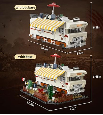 The Walking Dead AMC: Building Sets: Dale’s Rv Construction Set - McFarlane Toys (post-apocalyptic survival horror movie theme) action figure collectible [Barcode 787926145281] - Main Image 2
