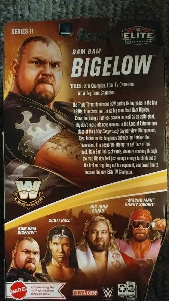 Bam Bam Bigelow - Mattel (Mattel Elite Collection Legends) action figure collectible [Barcode 887961948189] - Main Image 2