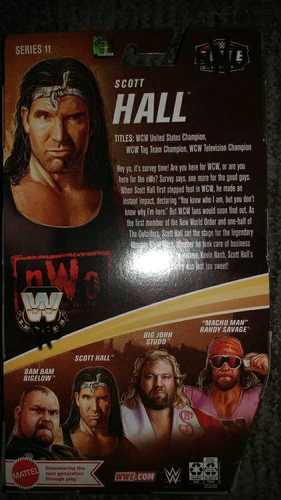 Scott Hall  - Mattel (WWE Elite Collection) action figure collectible [Barcode 887961948004] - Main Image 2