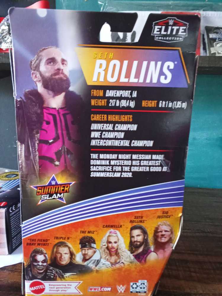 Seth Rolling Elite 86 - Mattel Wwe (WWE Elite Series 86 Summerslam) action figure collectible [Barcode 887961922493] - Main Image 3