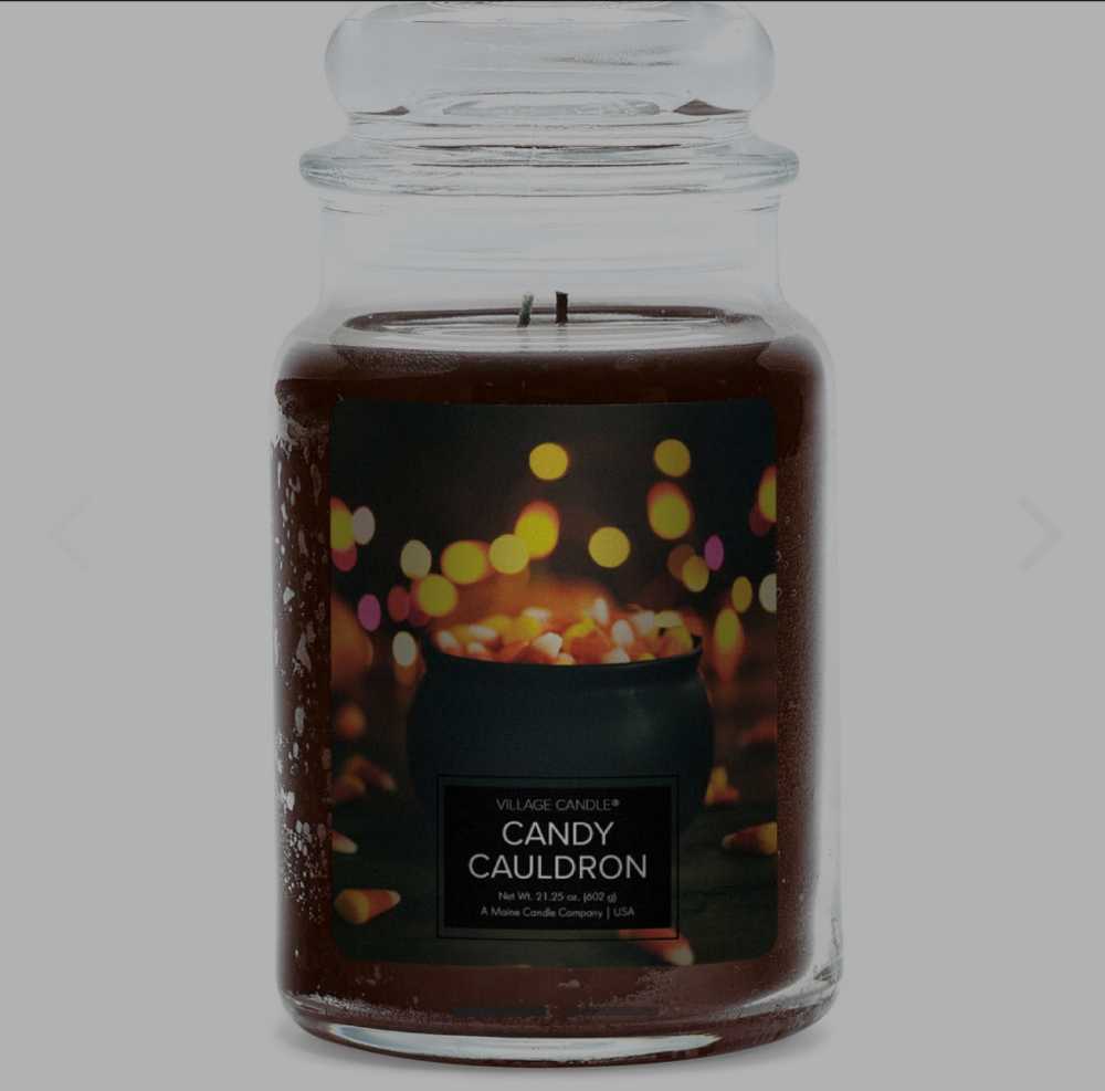 CANDLE: Halloween Village Candy Cauldron 2021 - Village Candle (Halloween Candles) action figure collectible [Barcode 602406000877] - Main Image 3