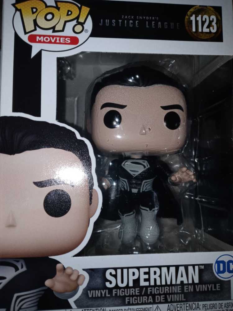 Justice League: The Snyder Cut - Black Suit Superman #1123 - Funko (Zack Snyders Justice League (2021)) action figure collectible [Barcode 889698568012] - Main Image 2