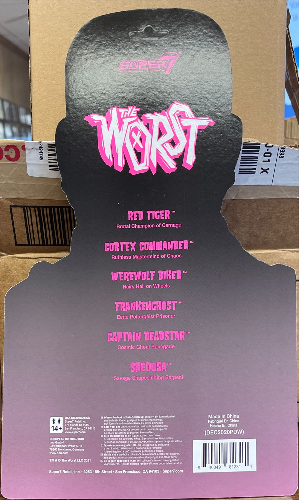 Frankenghost GID The Worst Tall Card - Super 7 action figure collectible [Barcode 840049812314] - Main Image 2