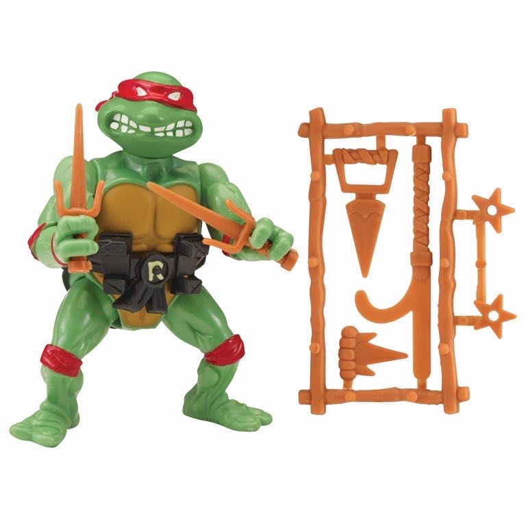 TMNT: Raphael (classic rerelease) - Playmates (Teenage Mutant Ninja Turtles (Classic Retro)) action figure collectible [Barcode 043377812838] - Main Image 4