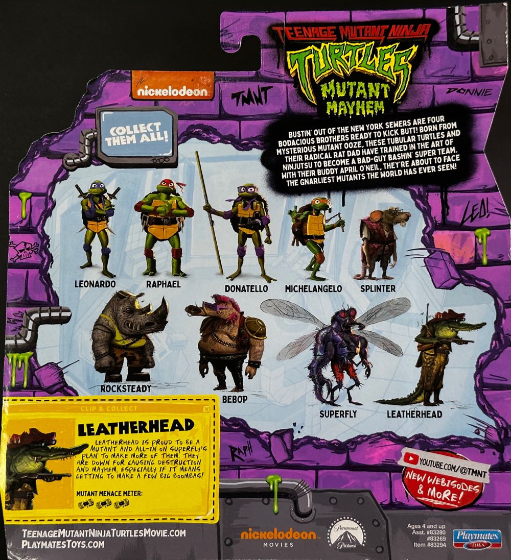 Leatherhead - Playmates Toys (Teenage Mutant Ninja Turtles: Mutant Mayhem) action figure collectible - Main Image 2