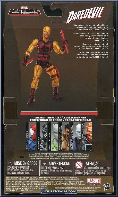 Marvel Legends Infinite Series : Daredevil ( Yellow ) - Hasbro (Daredevil) action figure collectible - Main Image 2