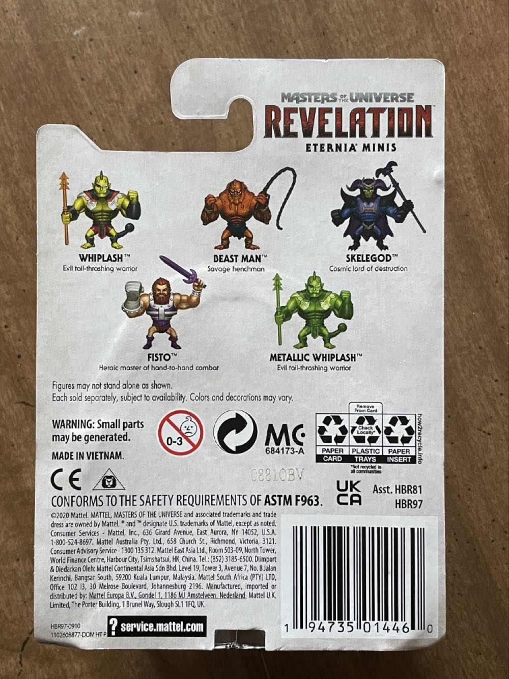 Masters Of The Universe Revelation Mini Whiplash - Mattel (Masters of the Universe Revelation: Eternia Minis) action figure collectible [Barcode 194735014460] - Main Image 3