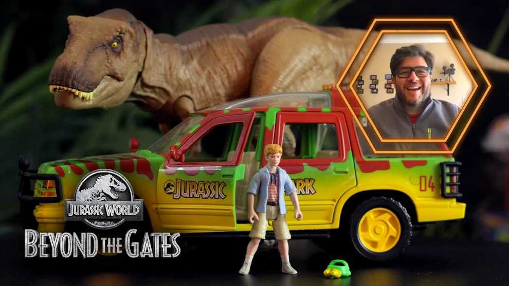 Escape 3-Pack (Tyrannosaurus Rex, Tim Murphy & Ford Explorer) - Mattel (Jurassic Park) action figure collectible [Barcode 887961943948] - Main Image 3