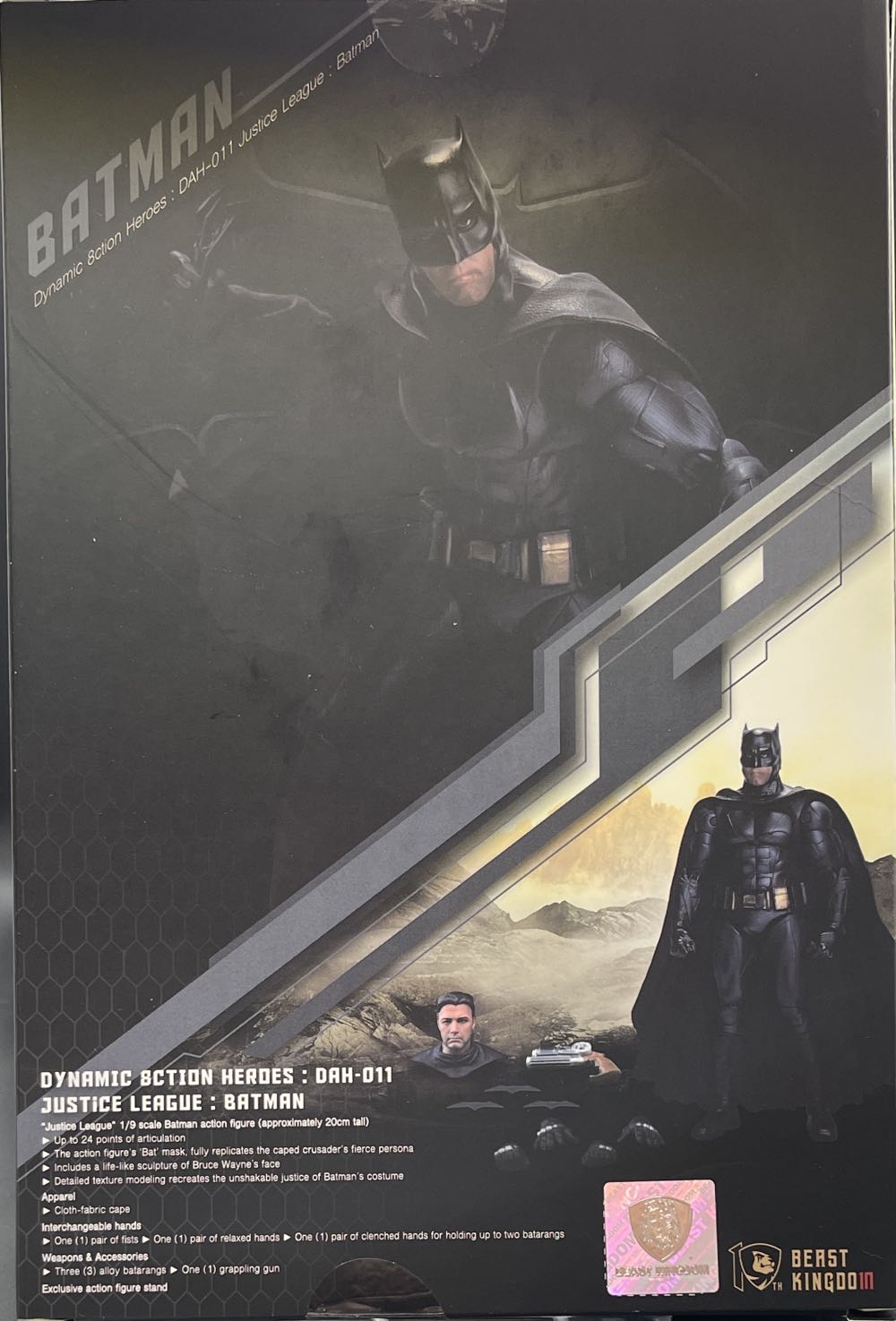 BK: Batman (Snyderverse) - Beast Kingdom (Justice League) action figure collectible [Barcode 4713319859424] - Main Image 2