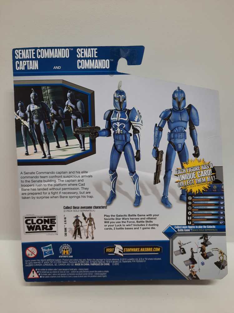 Senate Commando Captain And Senate Commando - Hasbro (Star Wars - Clone Wars) action figure collectible [Barcode 653569513704] - Main Image 2