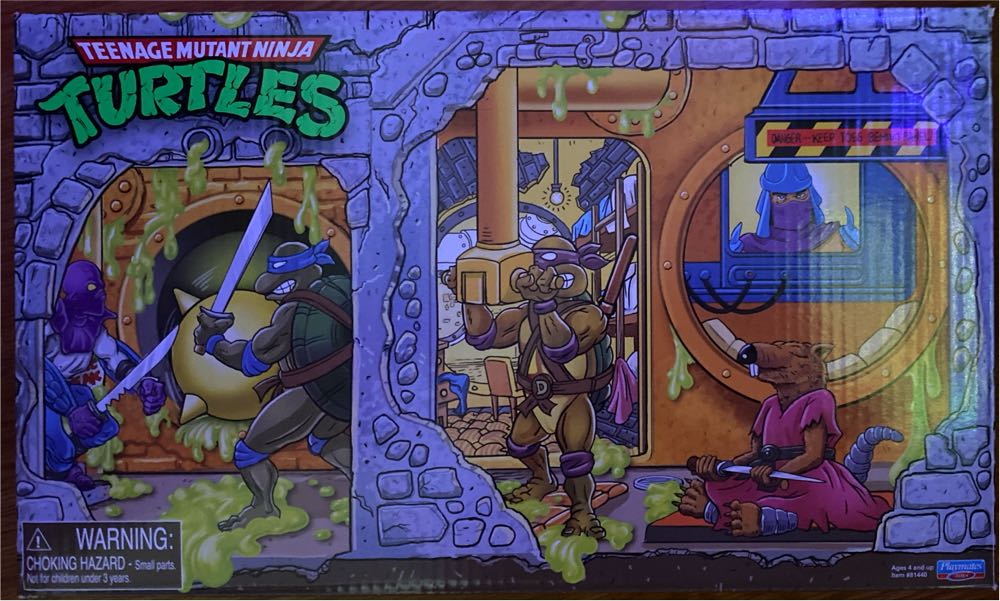 Playmates Teenage Mutant Ninja Turtles: Retro Rotocast Sewer Lair 6-piece Action Figure Set Multicolor - Playmates (Teenage Mutant Ninja Turtles) action figure collectible [Barcode 043377814405] - Main Image 2