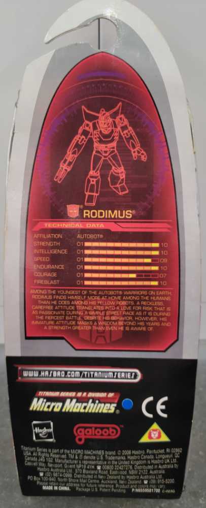 Rodimus Hot Rod - Galoob (Titanium 3”) action figure collectible - Main Image 3