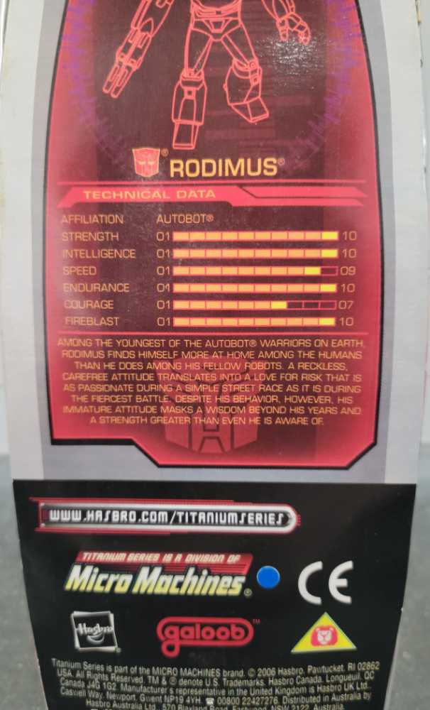 Rodimus Hot Rod - Galoob (Titanium 3”) action figure collectible - Main Image 4