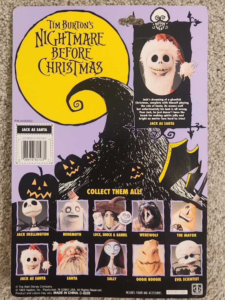 Jack As Santa - Hasbro (Tim Burton’s Nightmare Before Christmas) action figure collectible [Barcode 038976801031] - Main Image 2