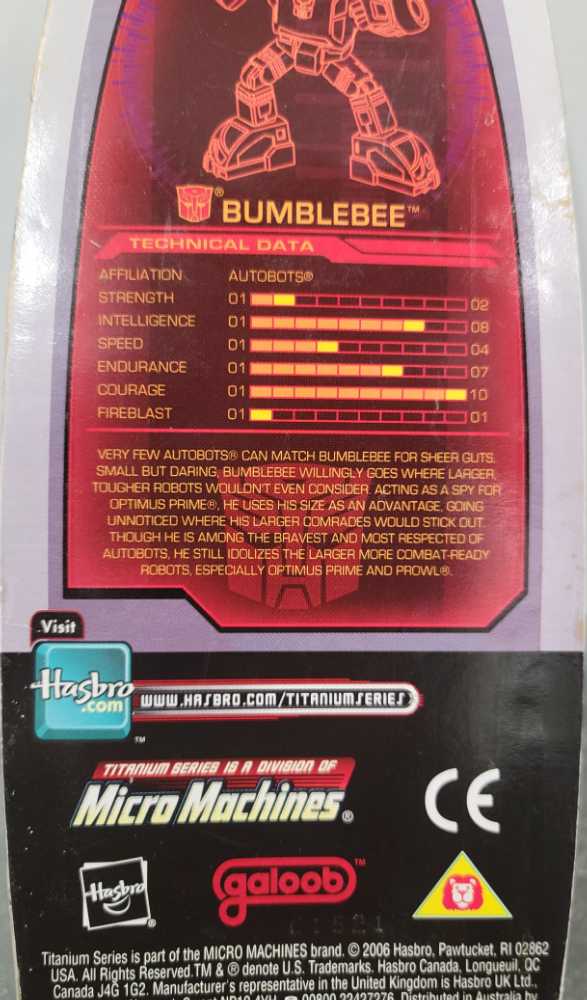 Bumblebee - Galoob (Titanium 3”) action figure collectible - Main Image 4