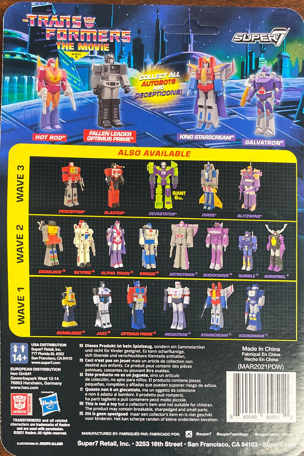 Hot Rod - Super7 (The Transformers: The Movie) action figure collectible [Barcode 840049809512] - Main Image 2