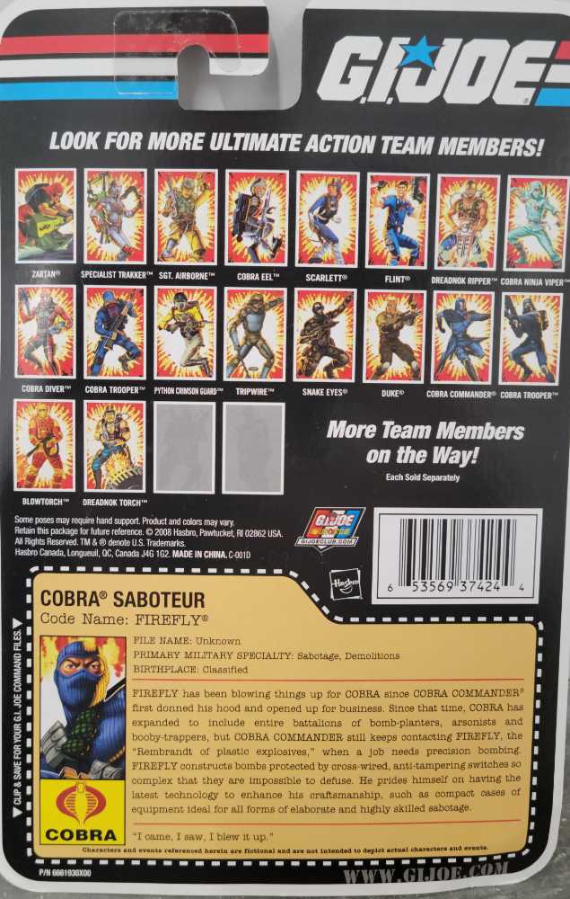 Firefly V17 - Hasbro (GI Joe 2009) action figure collectible - Main Image 3