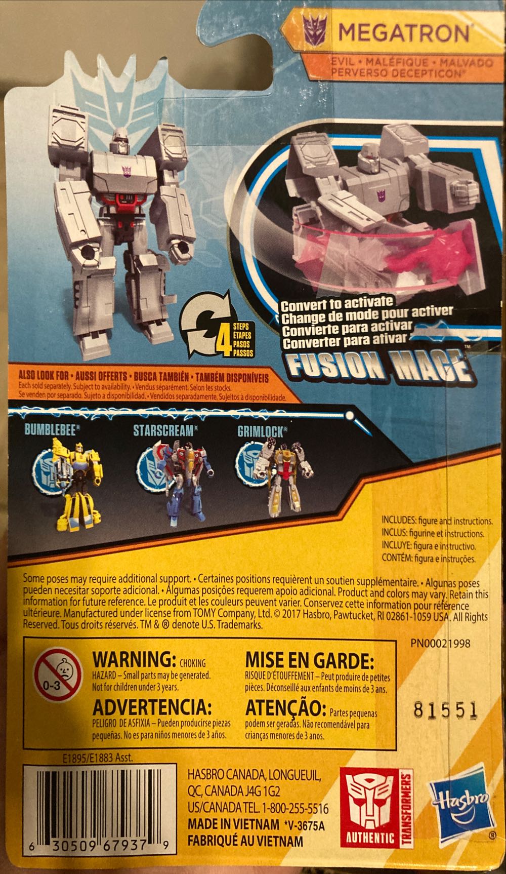 Transformers: Cyberverse- Megatron - Hasbro (Transformers: Cyberverse) action figure collectible [Barcode 630509679379] - Main Image 2