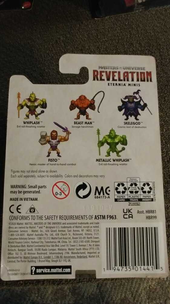 Masters Of The Universe Revelation Mini Metallic Whiplash - Mattel (Masters of the Universe Revelation: Eternia Minis) action figure collectible [Barcode 194735014415] - Main Image 2