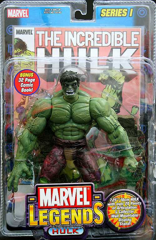 Marvel Legends, Series 1: The Incredible Hulk - Toy Biz (Marvel Superheroes) action figure collectible - Main Image 2