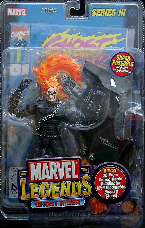 Marvel Legends, Series 3: Ghost Rider - Toy Biz (Marvel Superheroes) action figure collectible - Main Image 2