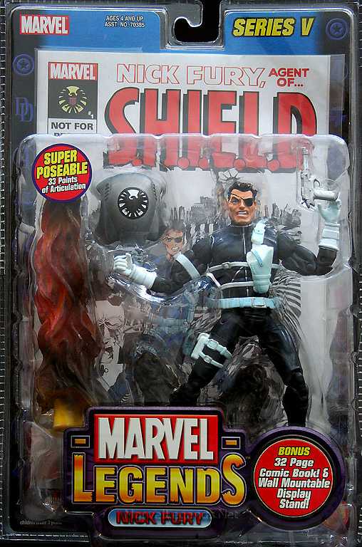 Marvel Legends, Series 5: Nick Fury - Toy Biz (Marvel Superheroes) action figure collectible - Main Image 3