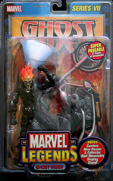 Marvel Legends, Series 7: Ghost Rider - Toy Biz (Marvel Superheroes) action figure collectible - Main Image 2