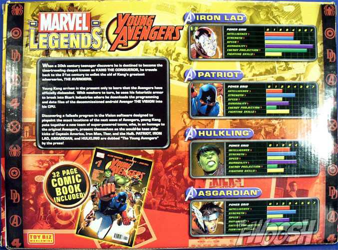Marvel Legends, Young Avengers Box Set: Hulkling - Toy Biz (Marvel Superheroes) action figure collectible - Main Image 3