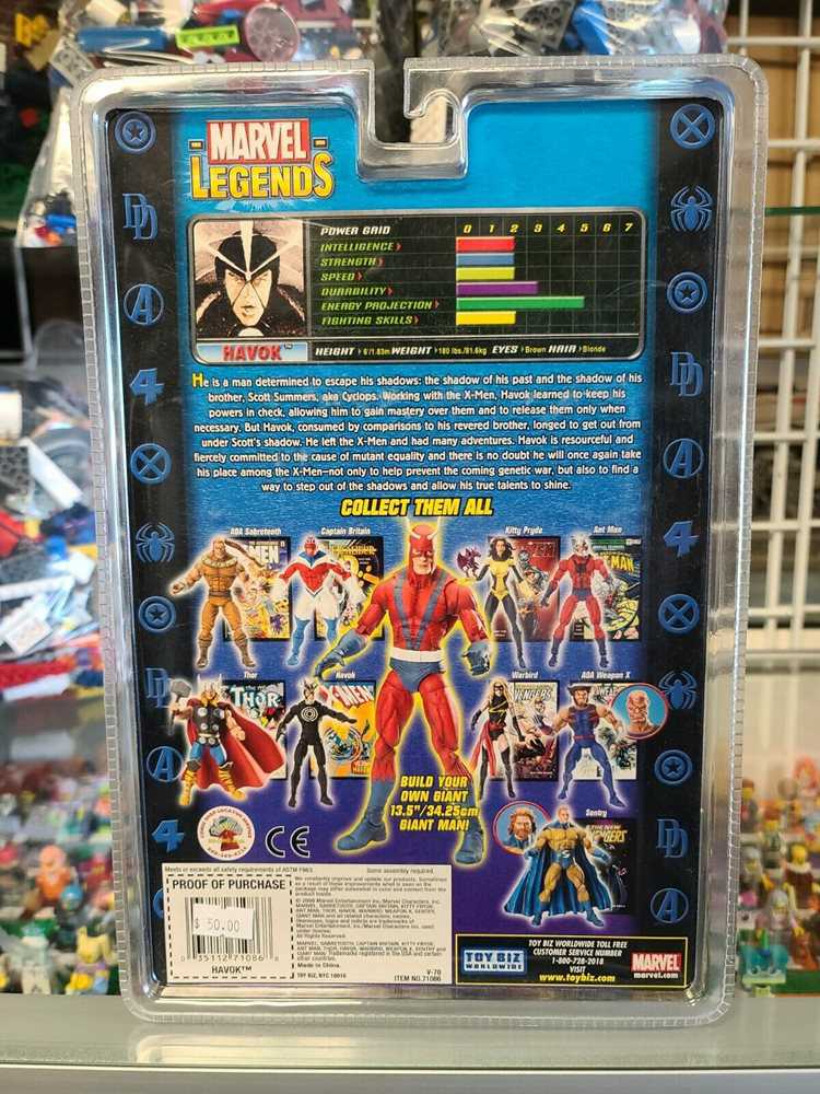 Marvel Legends, Walmart Exclusive, Giant Man Wave: Havok - Toy Biz (Marvel Superheroes) action figure collectible - Main Image 3