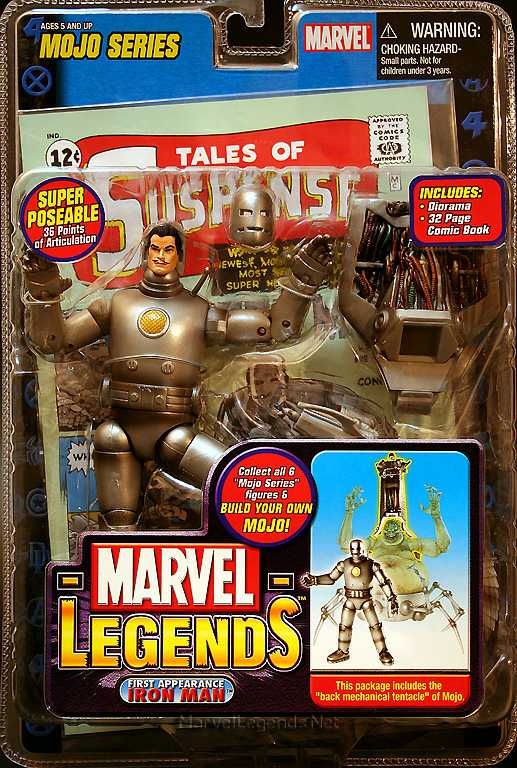 Marvel Legends, Series 14, Mojo Wave: First Appearance Iron Man - Toy Biz (Marvel Superheroes) action figure collectible - Main Image 3