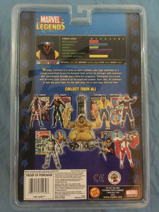 Marvel Legends, Series 14, Mojo Wave: Luke Cage - Toy Biz (Marvel Superheroes) action figure collectible - Main Image 3