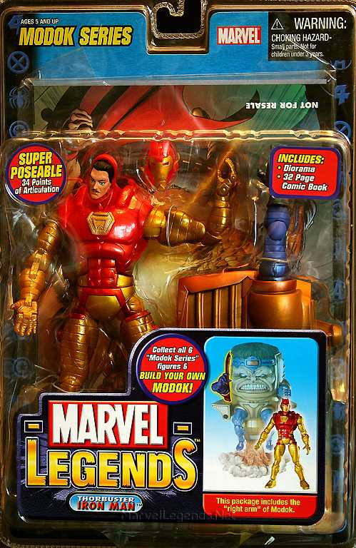 Marvel Legends, Series 15, M.O.D.O.K. Wave: Thorbuster Iron Man - Toy Biz (Marvel Superheroes) action figure collectible - Main Image 3