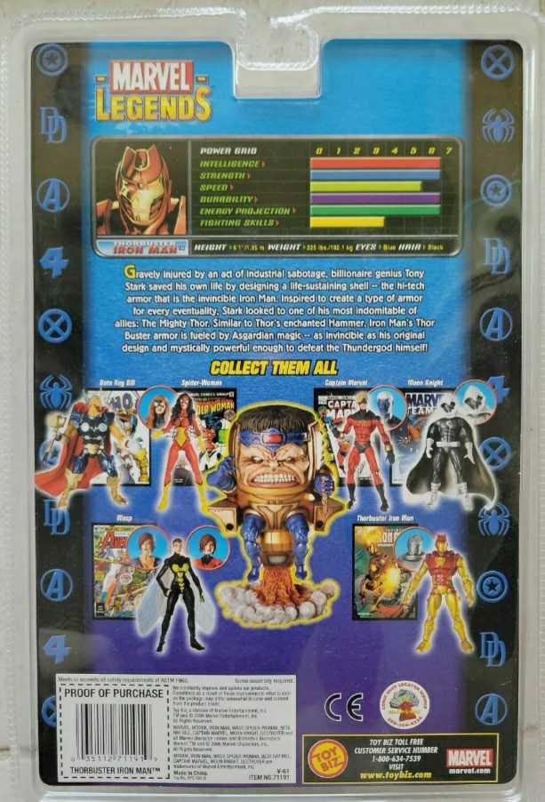 Marvel Legends, Series 15, M.O.D.O.K. Wave: Thorbuster Iron Man - Toy Biz (Marvel Superheroes) action figure collectible - Main Image 4