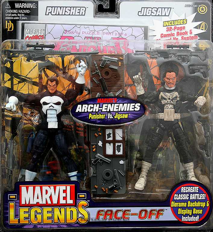 Marvel Legends, Face-off Series 2: Jigsaw - Toy Biz (Marvel Superheroes) action figure collectible - Main Image 2
