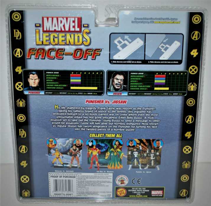 Marvel Legends, Face-off Series 2: Jigsaw - Toy Biz (Marvel Superheroes) action figure collectible - Main Image 3