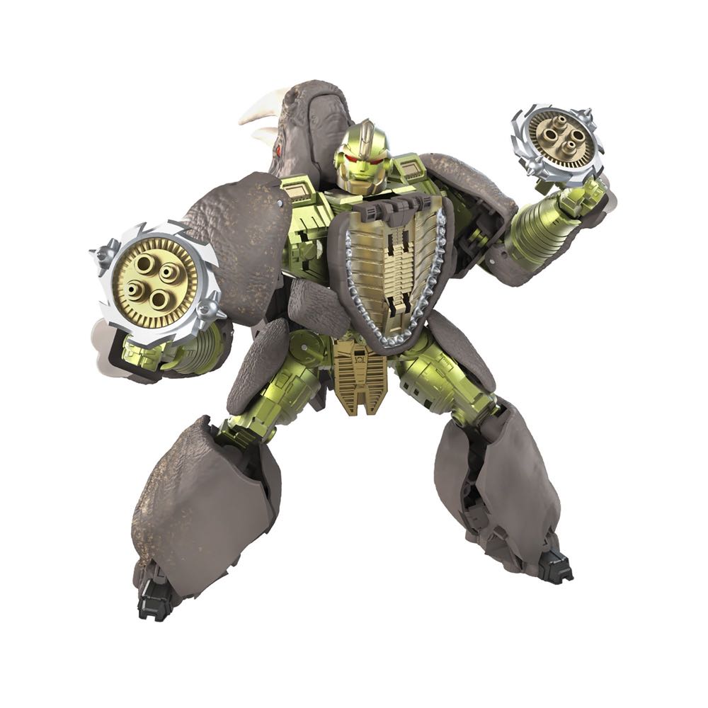 TF WFC Kingdom: Voyager Class Rhinox - Hasbro / Takara Tomy (Transformers Kingdom: War For Cybertron Trilogy) action figure collectible [Barcode 5010993792382] - Main Image 2