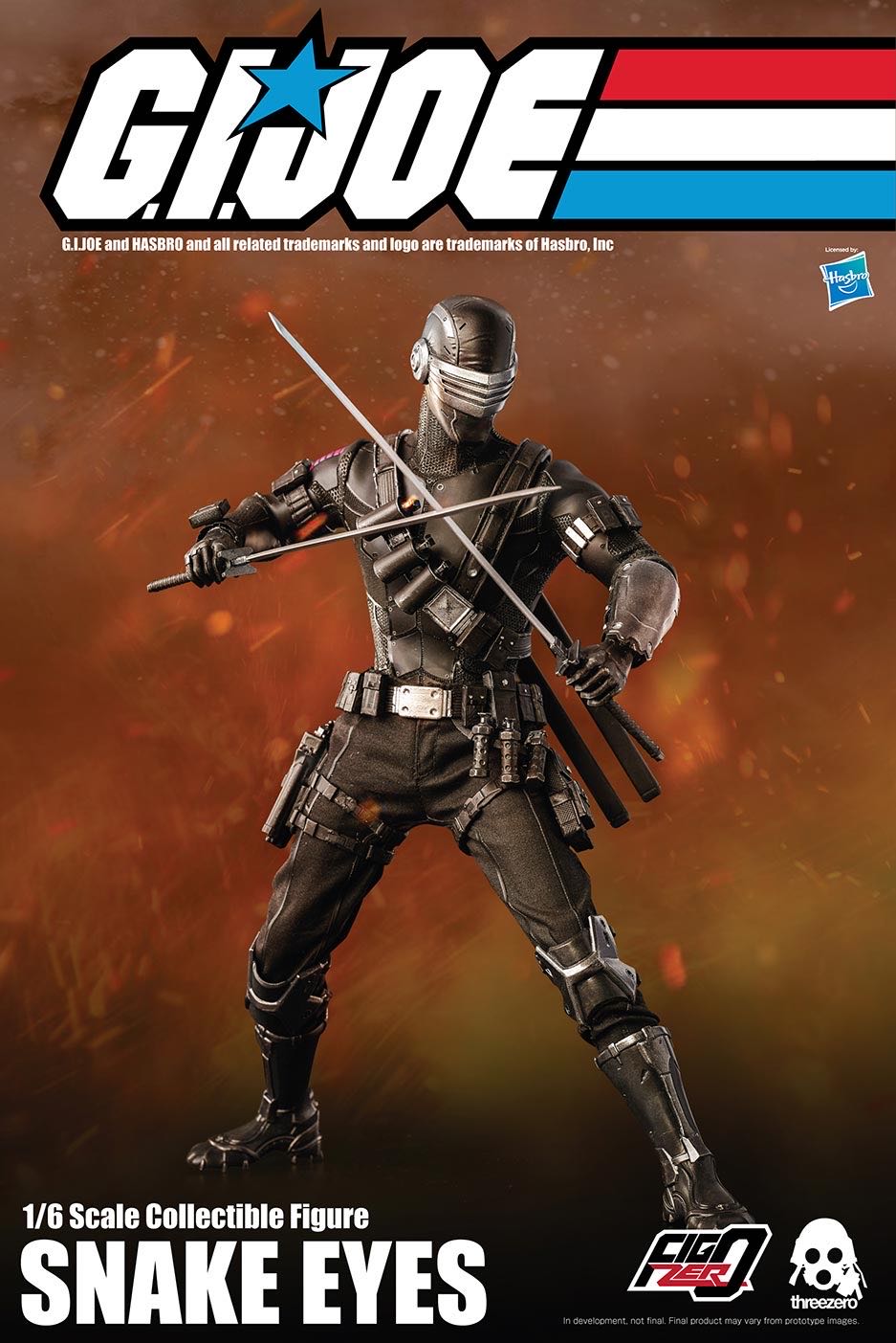 SNAKE EYES - three ZERO (G.I Joe) action figure collectible [Barcode 4897056203327] - Main Image 2