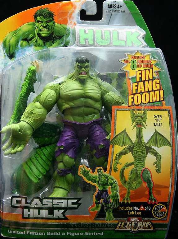 Marvel Legends, Hulk Series, Fin Fang Foom Wave: Classic Hulk - Hasbro (Marvel Superheroes) action figure collectible - Main Image 3