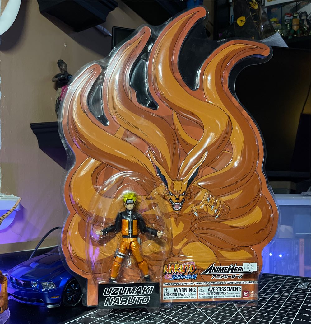 Anime Heroes Con Exclusive Naruto Uzamaki Nine Tails Version Figure Multicolor 36953  (Naruto) action figure collectible [Barcode 045557369545] - Main Image 2