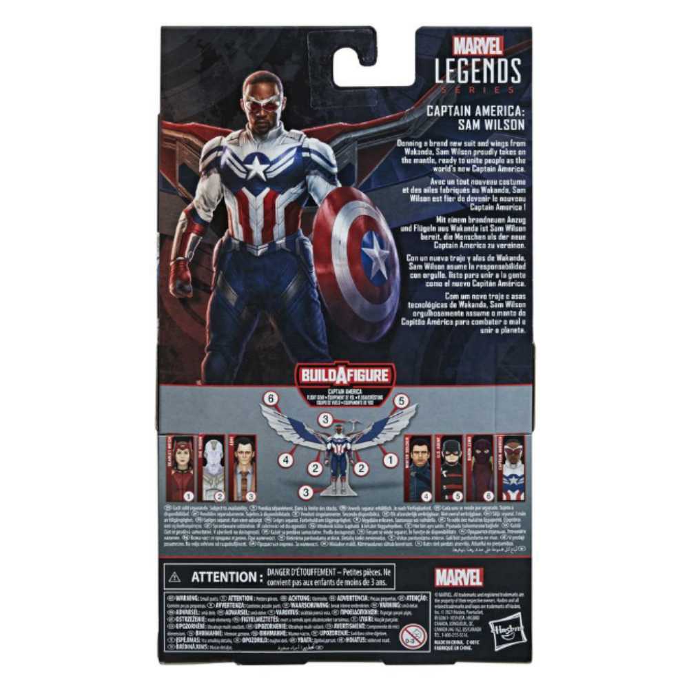 Marvel Legends Sam Wilson Captain America MCU - Hasbro (Marvel Superheroes) action figure collectible - Main Image 4