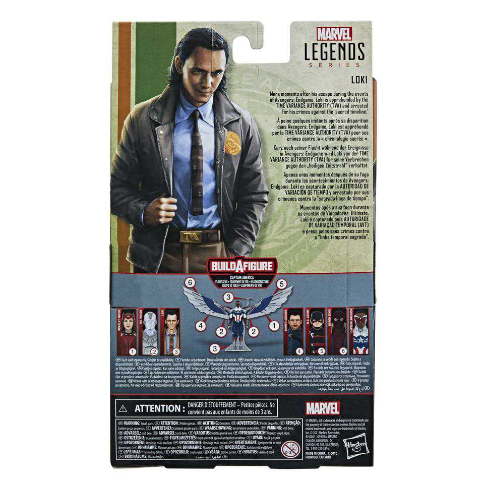 Marvel Legends Loki Disney +/Falcon Wings Wave: (MCU) - Hasbro (Marvel Superheroes) action figure collectible - Main Image 4