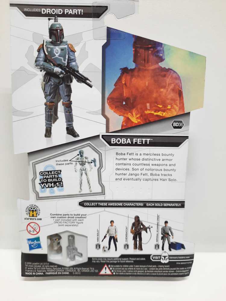 Boba Fett-ESB - Hasbro (Droid Factory) action figure collectible [Barcode 653569430155] - Main Image 2