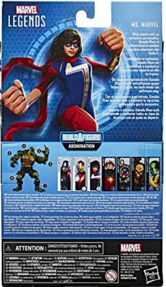 Marvel Legends Series: Ms. Marvel - Hasbro (Abomination (Gameverse) BAF Wave) action figure collectible - Main Image 4