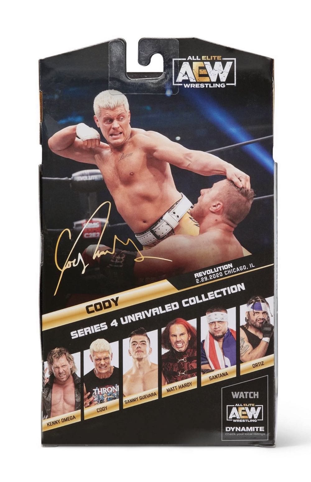 Cody (Chase Edition) - Jazwares (AEW Unrivaled Collection) action figure collectible [Barcode 191726377290] - Main Image 2