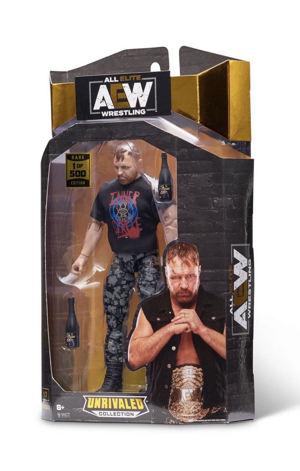 AEW-Jon Moxley (Rare Edition) - Jazwares (AEW Unrivaled Collection) action figure collectible [Barcode 191726377061] - Main Image 2