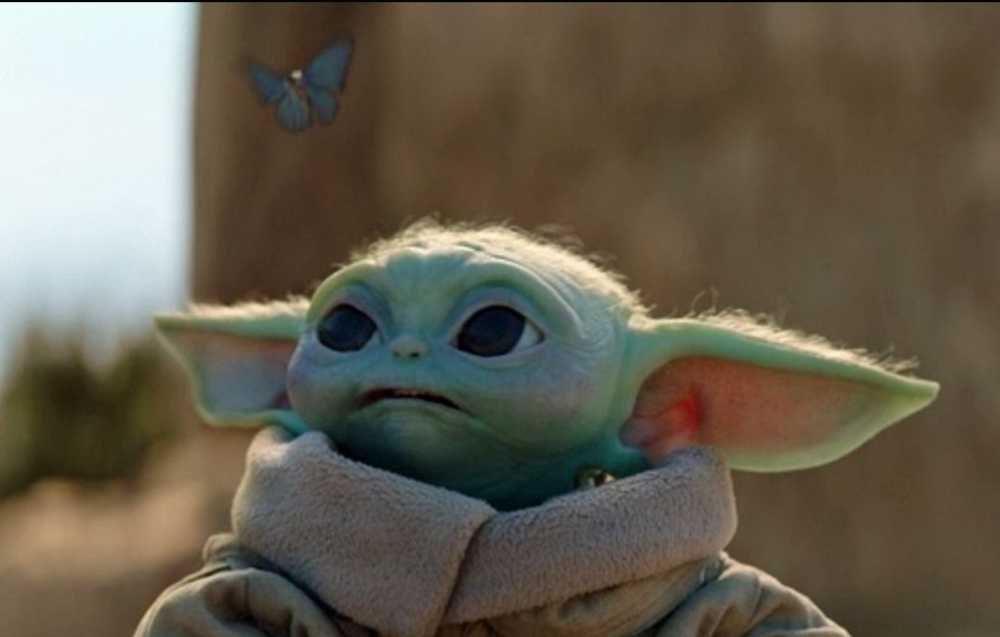 Funko Pop! - Television - The Mandalorian - Grogu With Blue Butterfly #468 - Funko (Television) action figure collectible [Barcode 889698545297] - Main Image 4