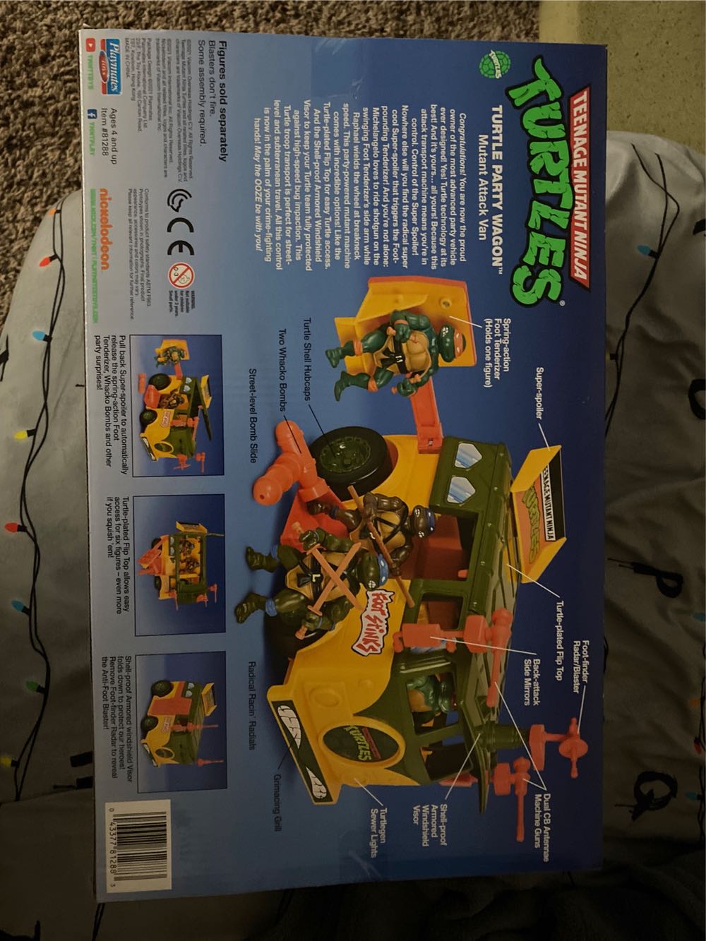 The Turtle Van (Mutant Attack Party Wagon) - Playmates (Teenage Mutant Ninja Turtles) action figure collectible [Barcode 043377812883] - Main Image 2