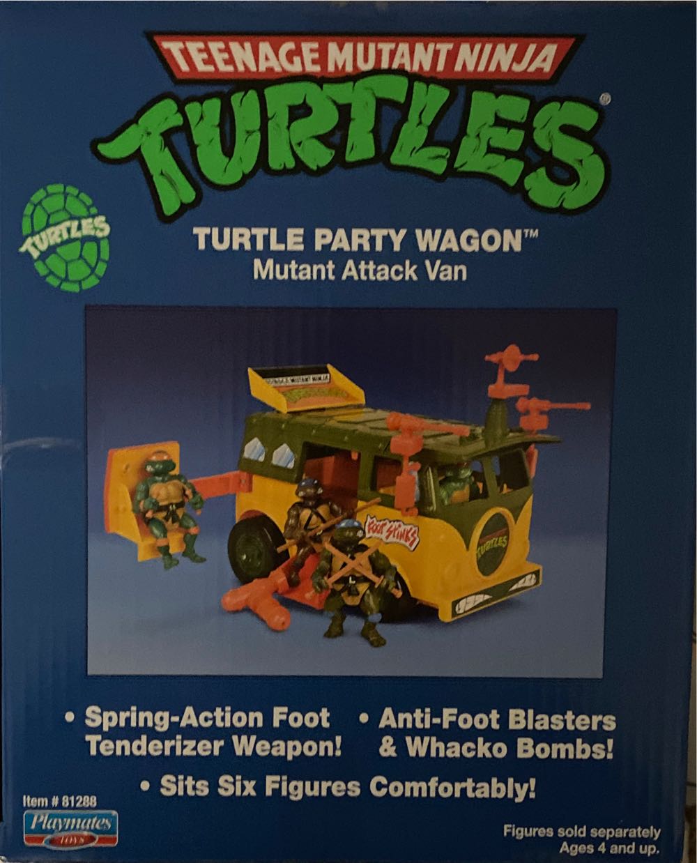 The Turtle Van (Mutant Attack Party Wagon) - Playmates (Teenage Mutant Ninja Turtles) action figure collectible [Barcode 043377812883] - Main Image 3