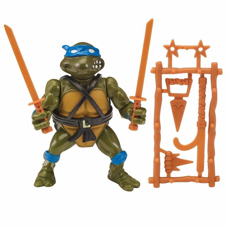 TMNT: Leonardo (classic re-release) - Playmates (Teenage Mutant Ninja Turtles (Classic Retro)) action figure collectible [Barcode 043377812814] - Main Image 4