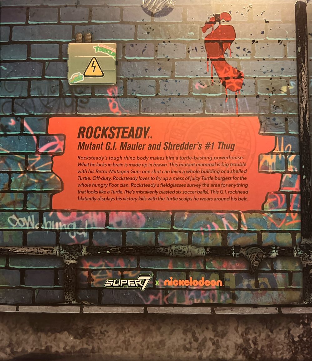TMNT Rocksteady - Super7 (Super 7 Ultimates TMNT) action figure collectible [Barcode 811169039288] - Main Image 4
